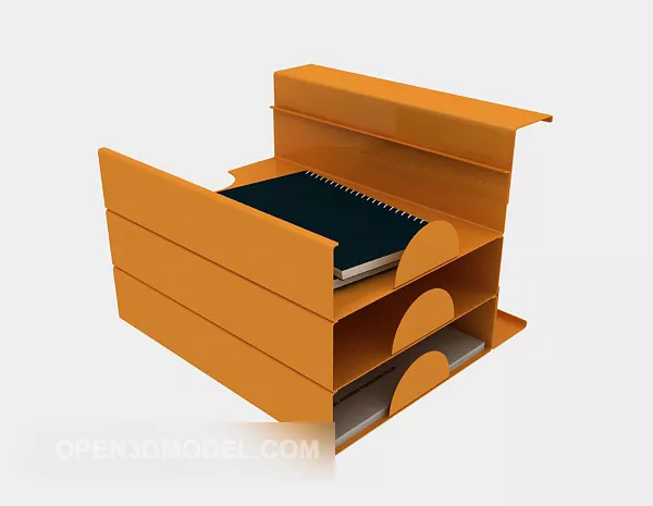 Bedroom Rack With Shelf Combination 3d model