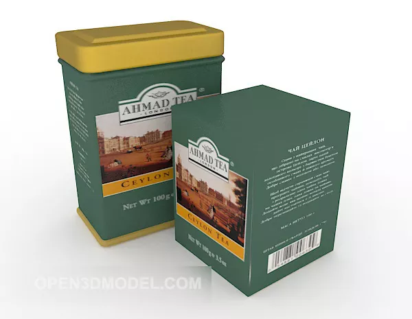 Dry Food Box 3d model Dry Food Box 3d model