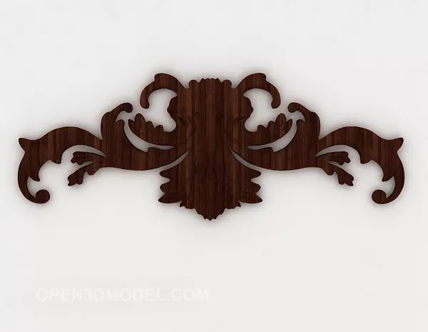 Fine Solid Wood Carving Components 3d model Fine Solid Wood Carving Components 3d model