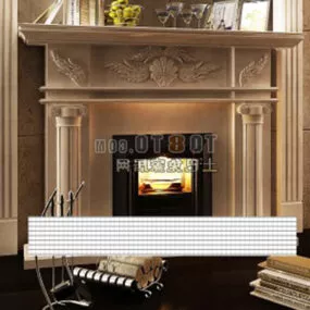 Fireplace Villa Furniture 3d model