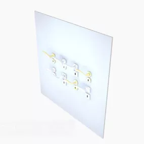 Five Golden Door Handle 3d model
