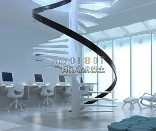Beautiful Spiral Staircase 3d model