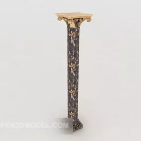 Floral Pillar Decoration 3d model
