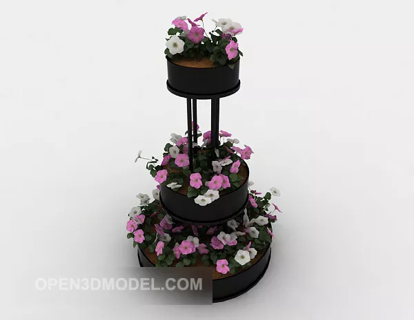 Flower Garden 3d model Flower Garden 3d model