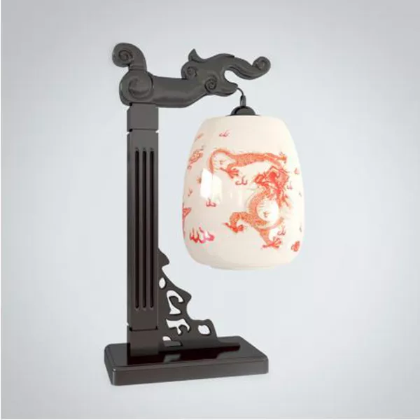 Chinese Dragon Texture Table Lamp 3d model Chinese Dragon Texture Table Lamp 3d model