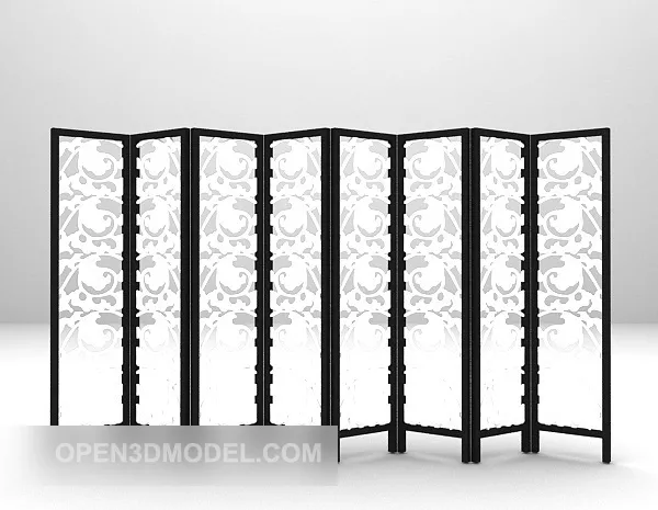 Modern Screen Divider 3d model