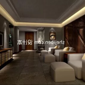 Home Bath Room Interior 3d model
