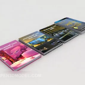 Magazine Books Decoration 3d model