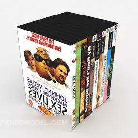 Stack Of Books Magazine 3d model