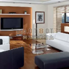 Foreign Boutique 8-living Room 3d model