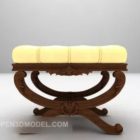 European Bed Side Table 3d model