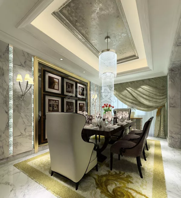 European Restaurants White Color Decor 3d model European Restaurants White Color Decor 3d model