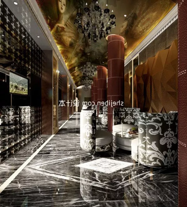Hotel Lobby Elegant Design Interior 3d model Hotel Lobby Elegant Design Interior 3d model