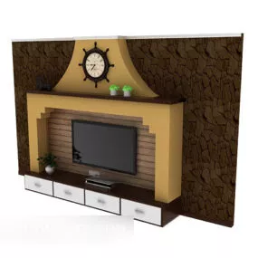 Decorative Tv Cabinet 3d model