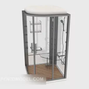 Free Glass Bathroom 3d model