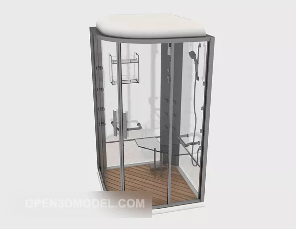 Sanitary Inox Shower Set 3d model
