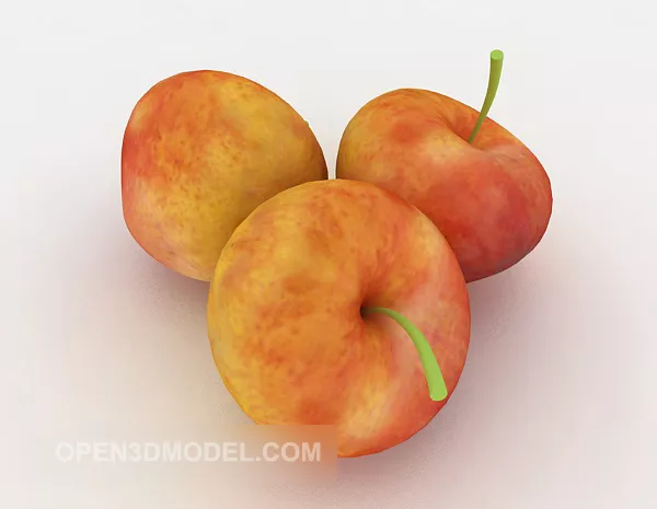Fresh Apple Fruit 3d model Fresh Apple Fruit 3d model