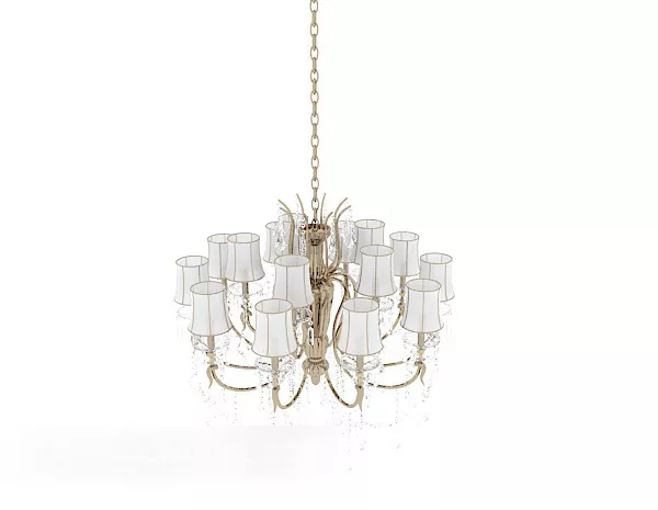 Fresh European Home Chandelier 3d model Fresh European Home Chandelier 3d model