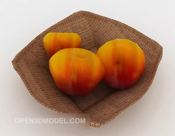 Fresh Peach 3d model Fresh Peach 3d model