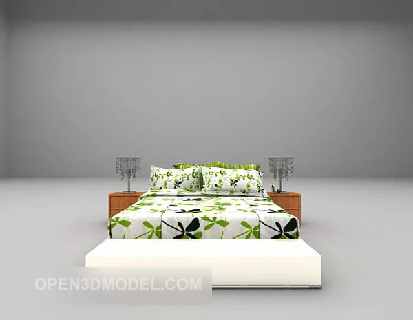Fresh Style Bed Furniture 3d model Fresh Style Bed Furniture 3d model