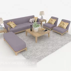 Fresh Combination Home Sofa 3d model