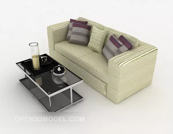 Fresh Double Sofa 3d model Fresh Double Sofa 3d model