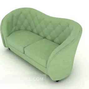 Fresh Green Double Sofa 3d model