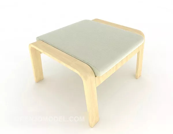 Small Table Bench Outdoor Furniture 3d model