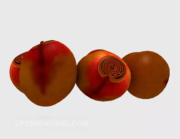 Fruit Red Apple 3d model Fruit Red Apple 3d model