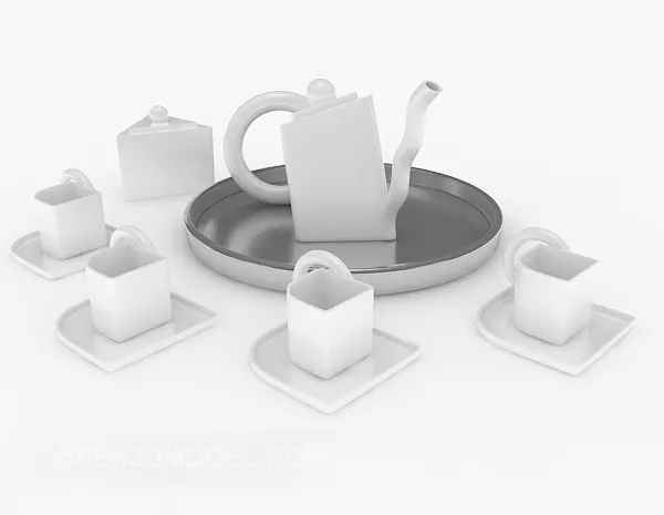 Full Teacup With 3d model Full Teacup With 3d model
