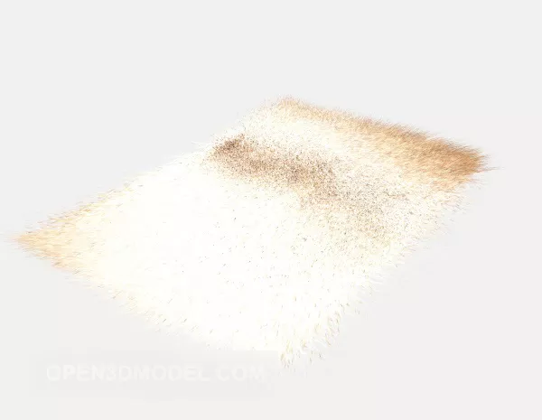 Fur Carpet 3d model Fur Carpet 3d model