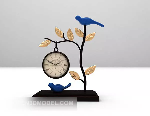Furnishing Bird On Tree Sculpture 3d model Furnishing Bird On Tree Sculpture 3d model