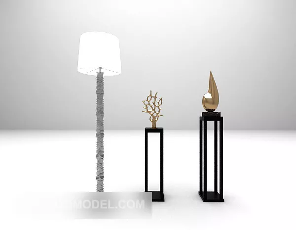 Sculpture Leopard Animal 3d model