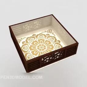 Furniture Luxury Carving Chandelier Lighting 3d model