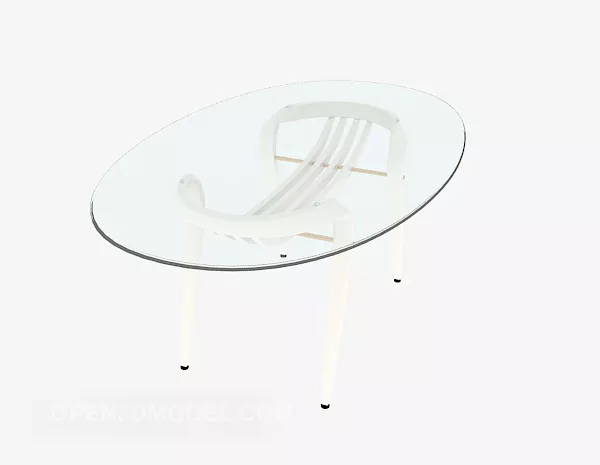 Furniture Round Sofa Coffee Table 3d model Furniture Round Sofa Coffee Table 3d model