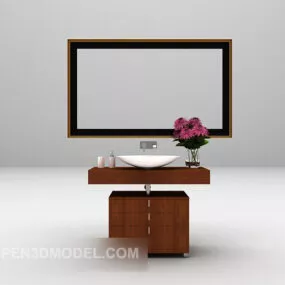 Furniture Washbasin Cabinet Furniture 3d model