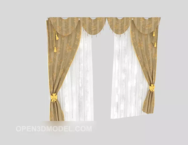 Garden Fresh Curtain 3d model Garden Fresh Curtain 3d model