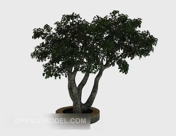 Garden Green Tree V1 3d model Garden Green Tree V1 3d model