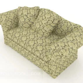 Garden Flower Double Sofa 3d model