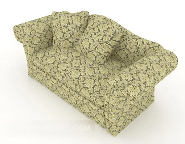 Garden Flower Double Sofa 3d model Garden Flower Double Sofa 3d model