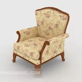 Garden Flower Single Sofa 3d model