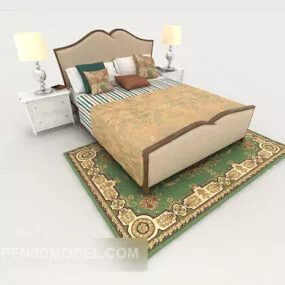 Garden Fresh Double Bed 3d model