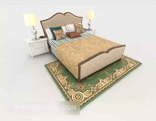 Garden Fresh Double Bed 3d model Garden Fresh Double Bed 3d model