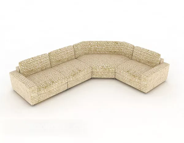 Garden Fresh Multi-person Sofa 3d model Garden Fresh Multi-person Sofa 3d model
