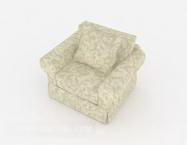 Garden Patterned Small Sofa 3d model Garden Patterned Small Sofa 3d model