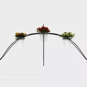 Garden Potted Furniture Decoration 3d model