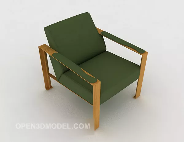 Garden Human Sculpture With Plant 3d model