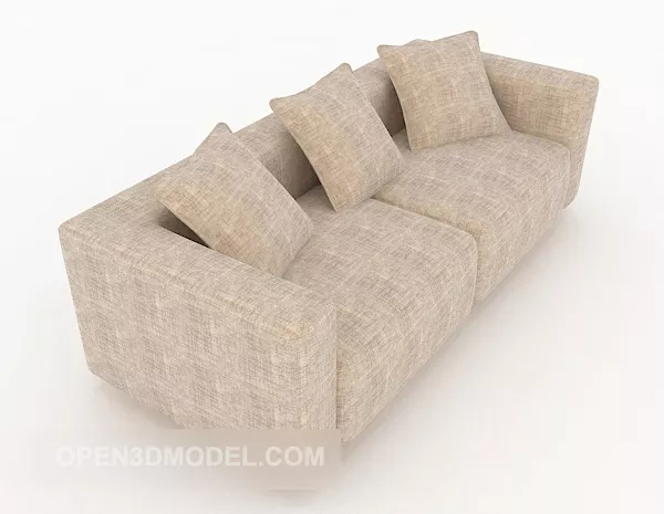Garden Simple Multiplayer Sofa Furniture 3d model Garden Simple Multiplayer Sofa Furniture 3d model