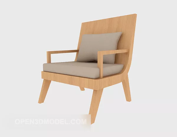 Lounge With Curved Steel Frame 3d model