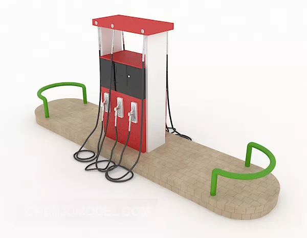 Stop Bus Pavilion Station 3d model